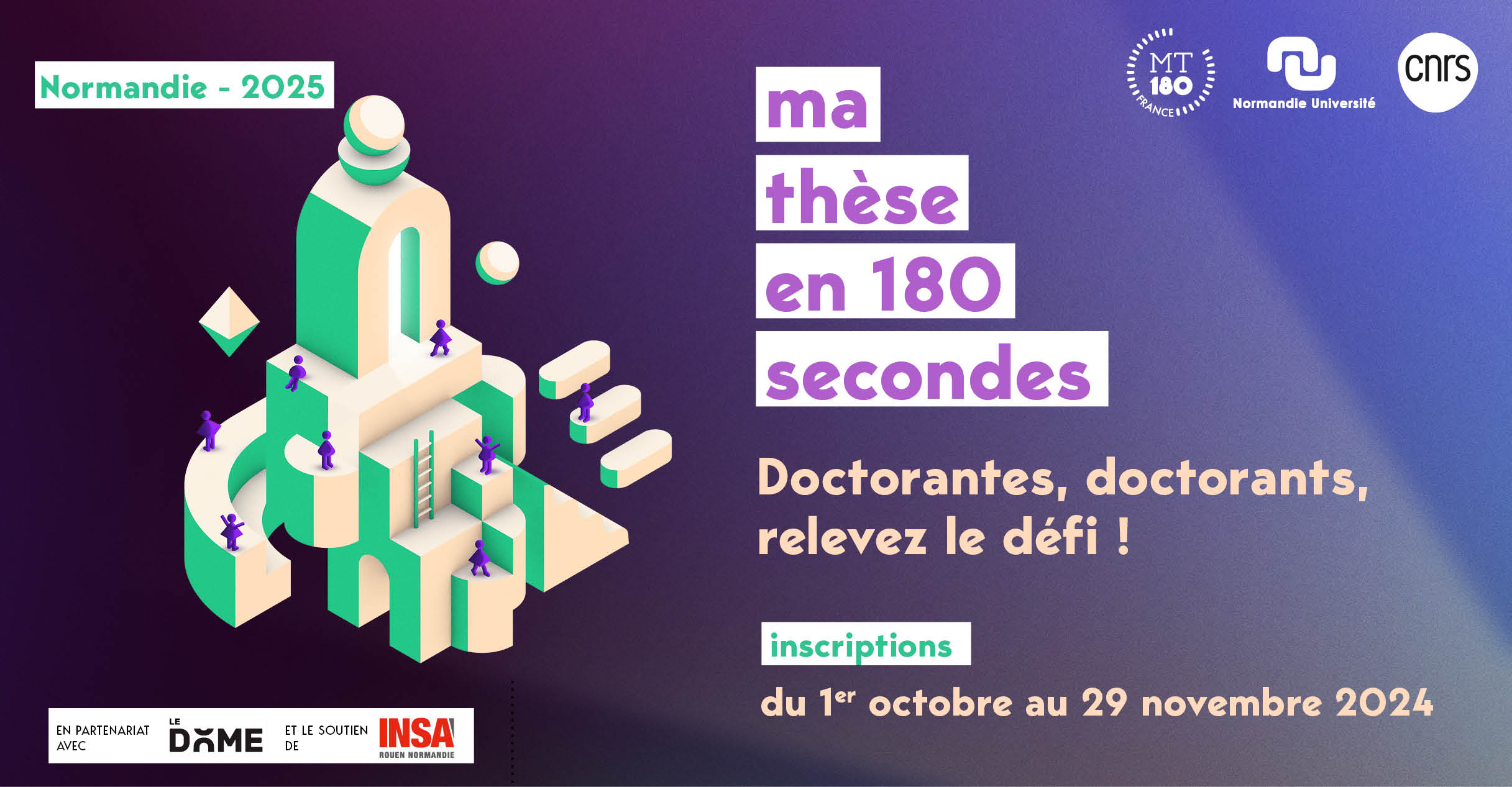 Ma thèse en 180 secondes – édition 2025 : le défi est à nouveau lancé !